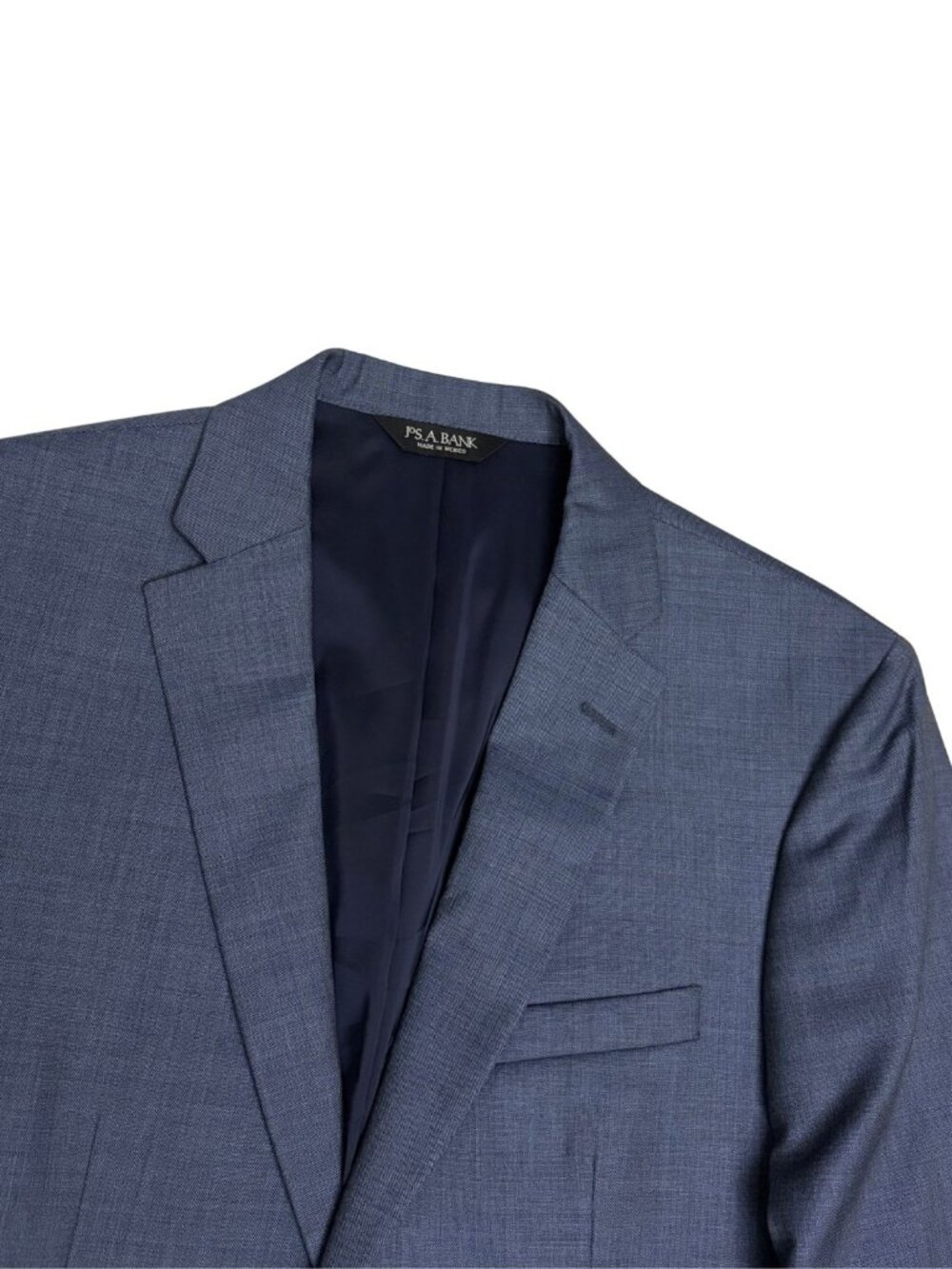 JOS A BANK Wool Business Suit Blue Blazer Dress Pants Formal Jacket Mens 39L - Picture 6 of 11